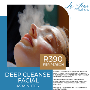 Deep cleanse facial