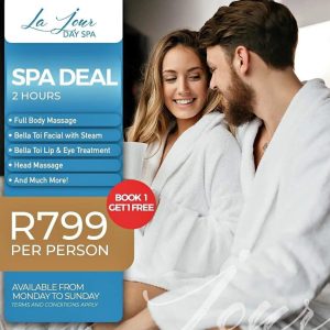 Spa Deal: Book For 1 & Bring 1 Free